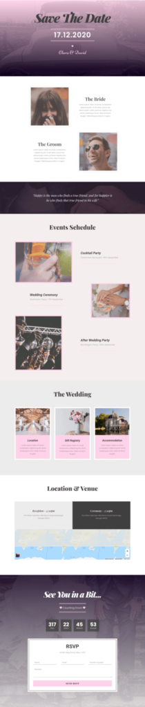 Wedding Website Invitation